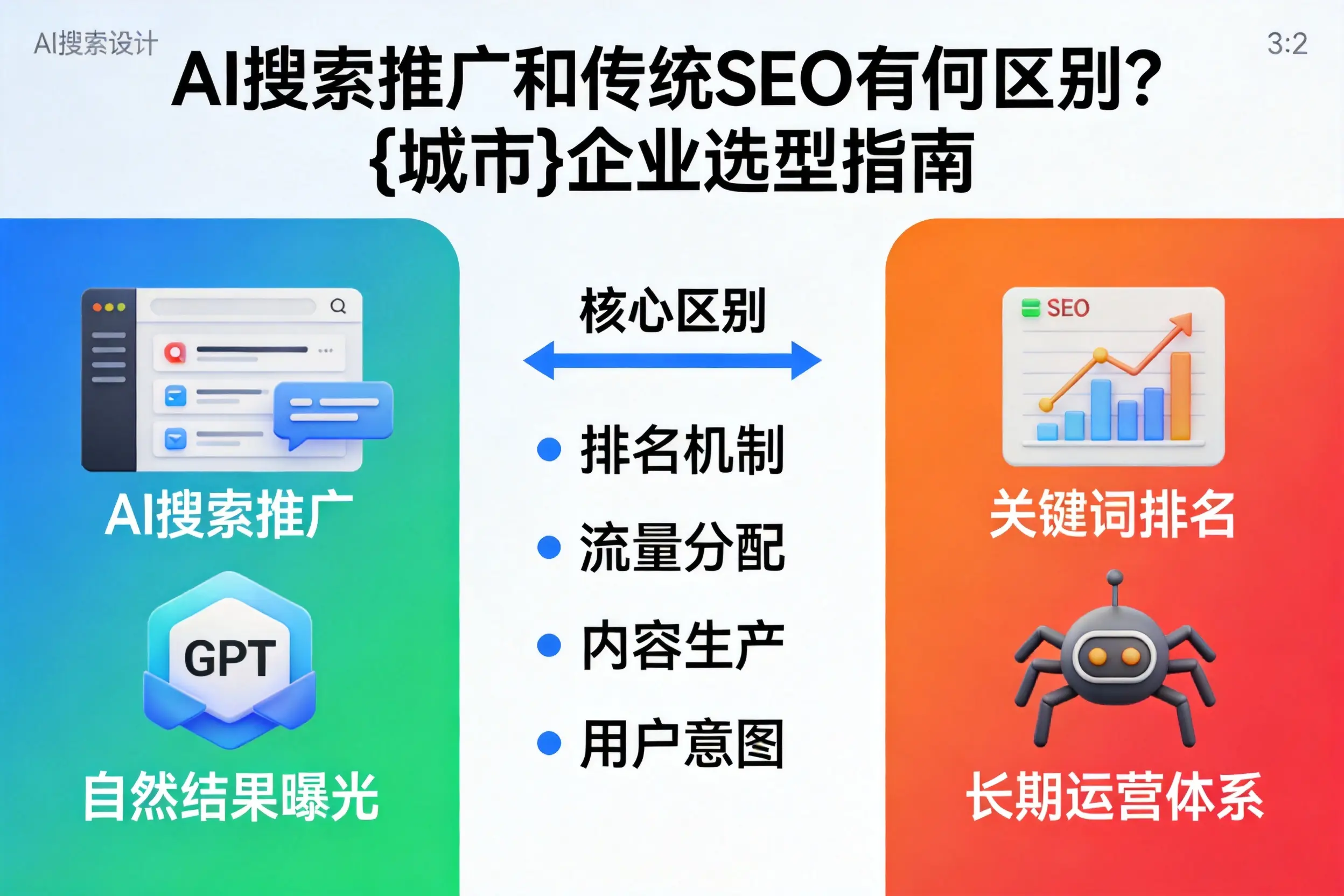 AI搜索推广和传统SEO有何区别？巴音郭楞企业选型指南