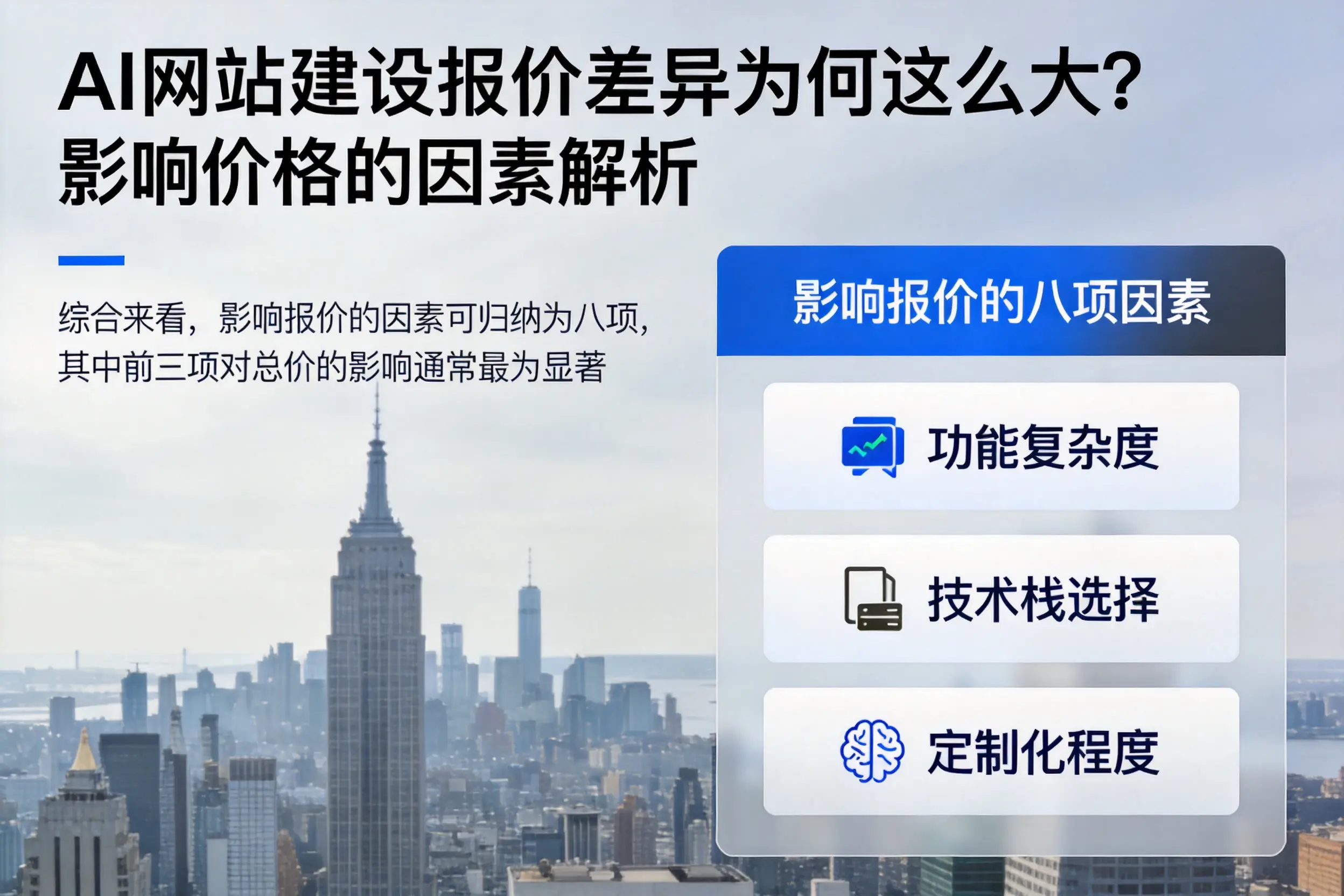 巴音郭楞AI网站建设报价差异为何这么大？影响价格的因素解析