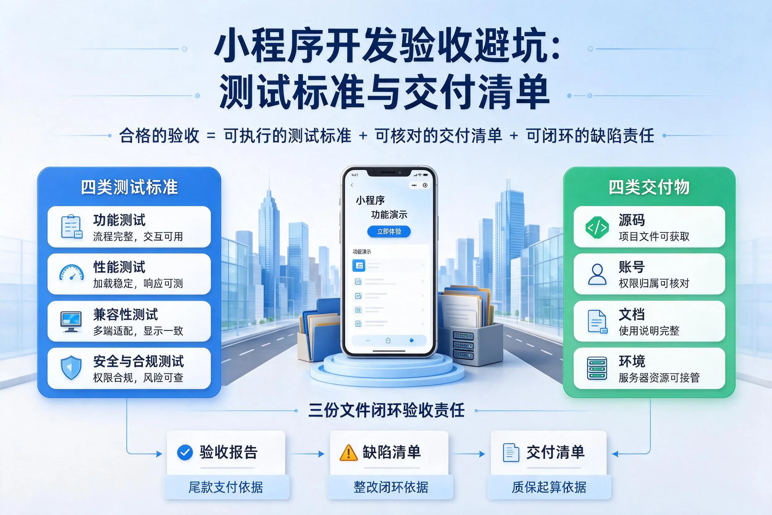 巴音郭楞小程序开发验收避坑：测试标准与交付清单