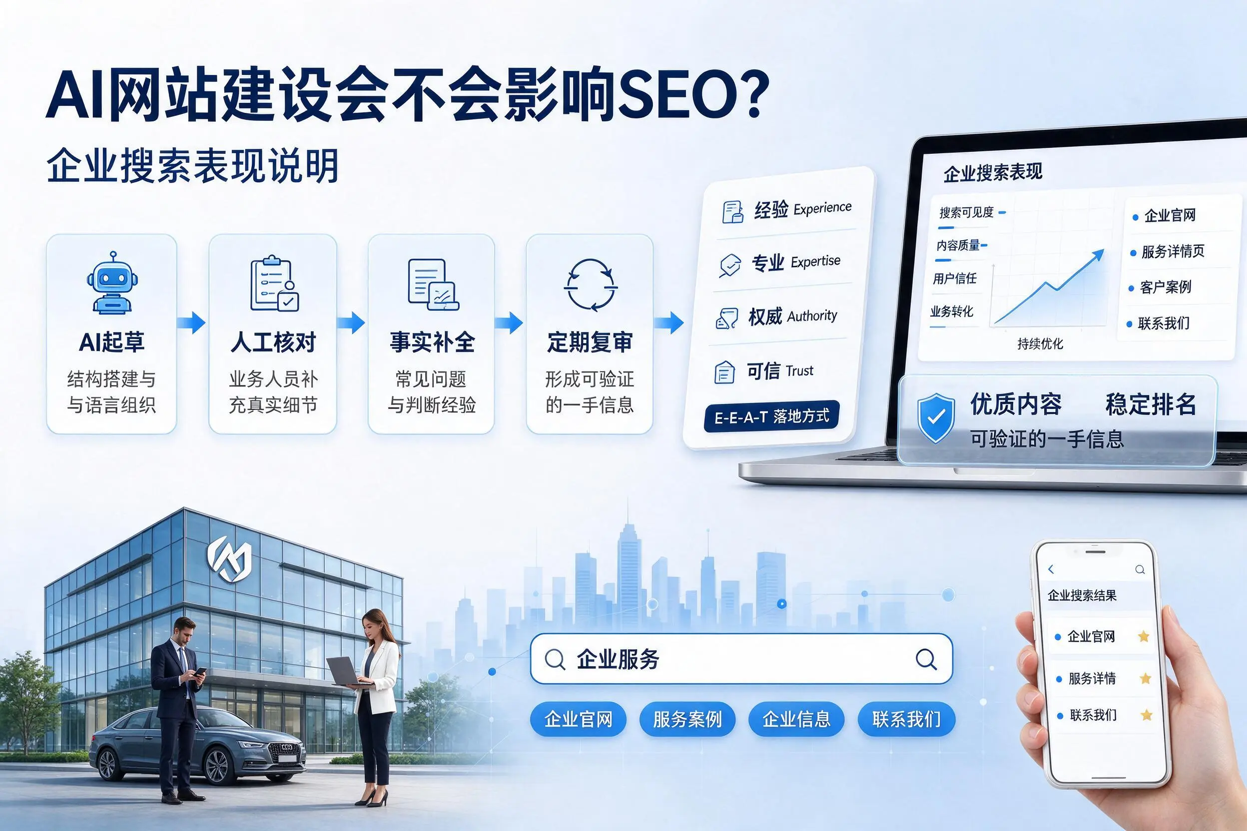 AI网站建设会不会影响SEO？巴音郭楞企业搜索表现说明