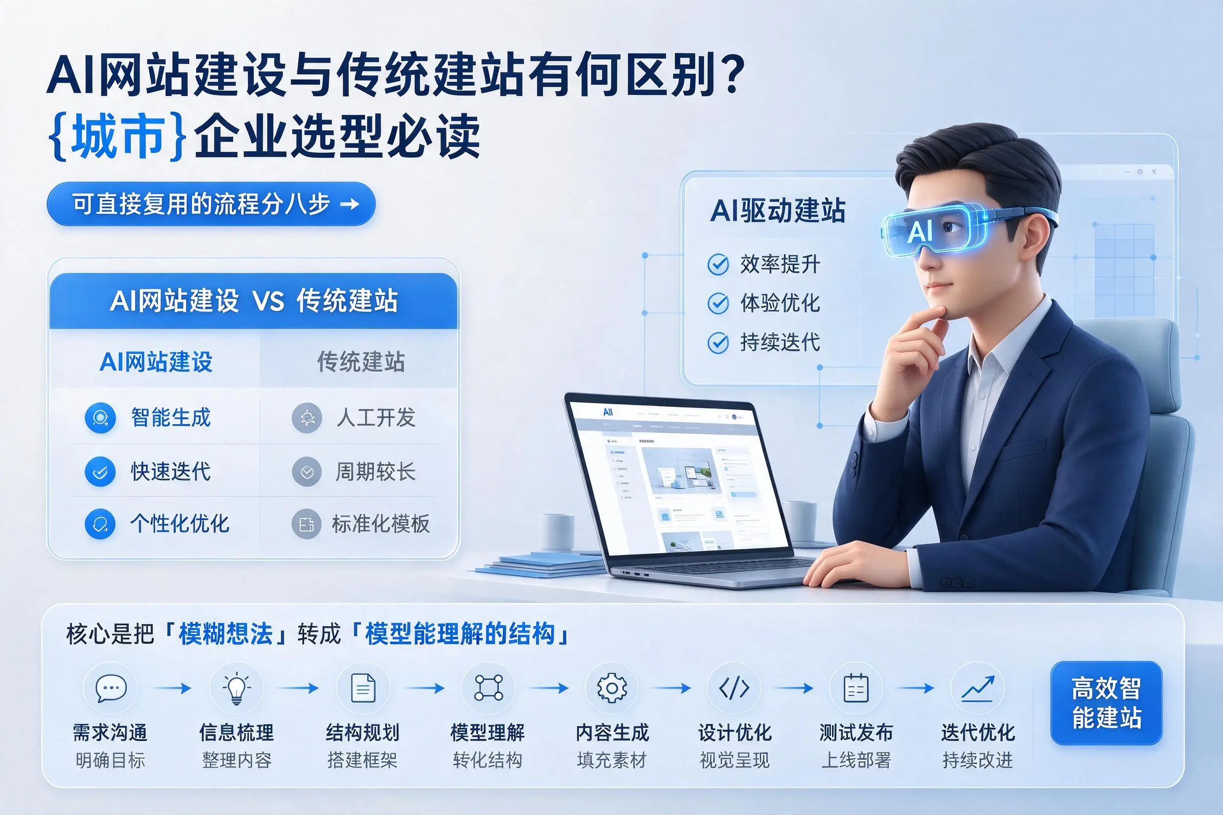 AI网站建设与传统建站有何区别？巴音郭楞企业选型必读