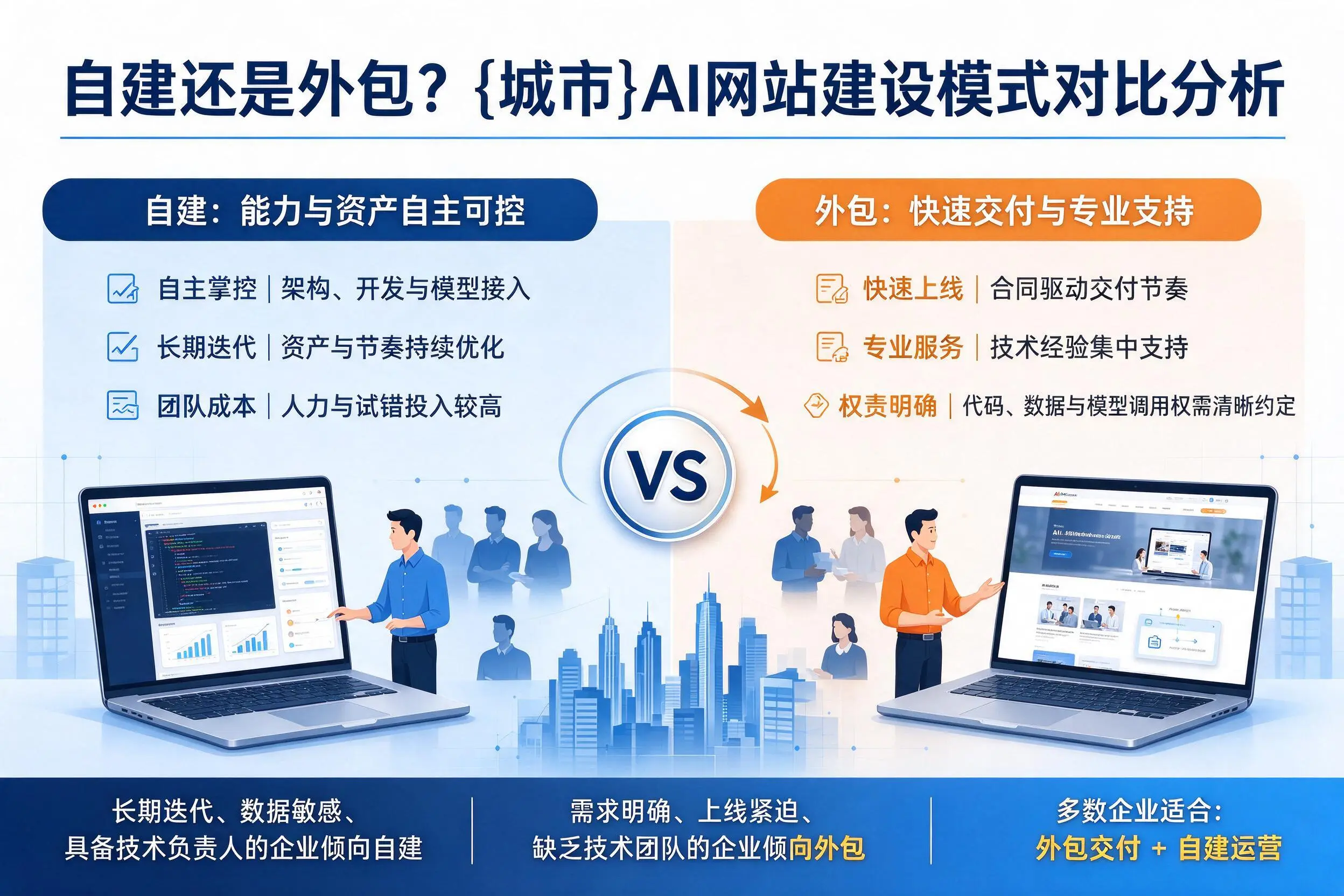 自建还是外包?巴音郭楞AI网站建设模式对比分析