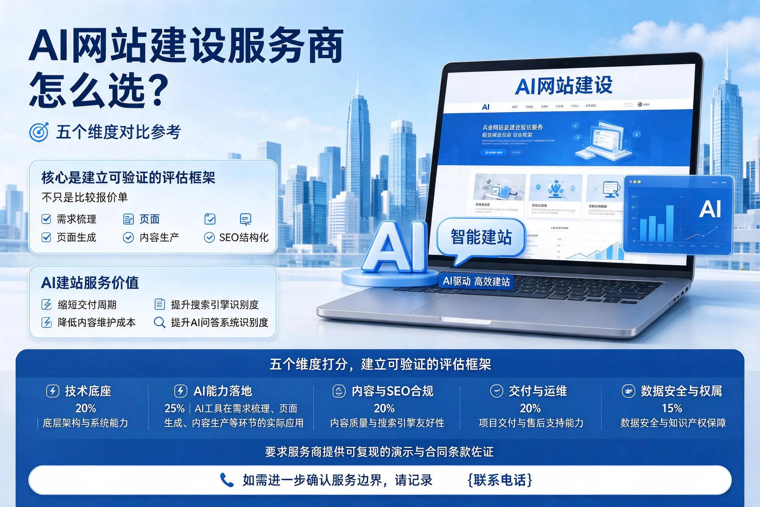 巴音郭楞AI网站建设服务商怎么选？五个维度对比参考